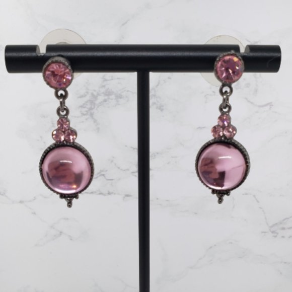 Jewelry - Pink Dangle Drop Earrings